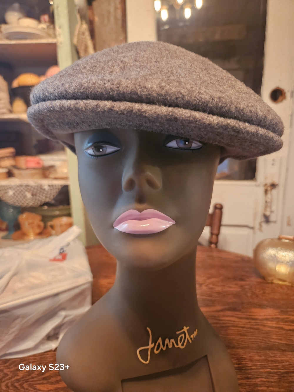 Kangol Heather Gray Wool Ivy Cap